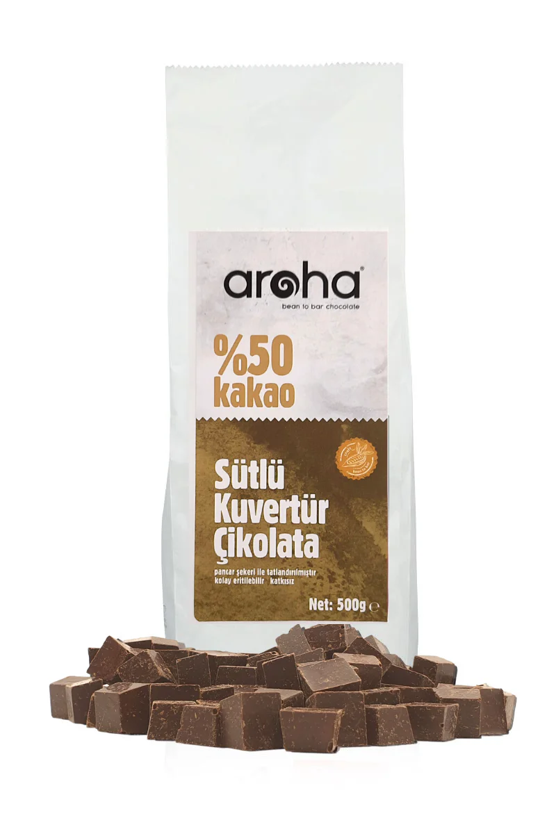 %50 Kakao Sütlü Kuvertür Çikolata 500 g - Image 4