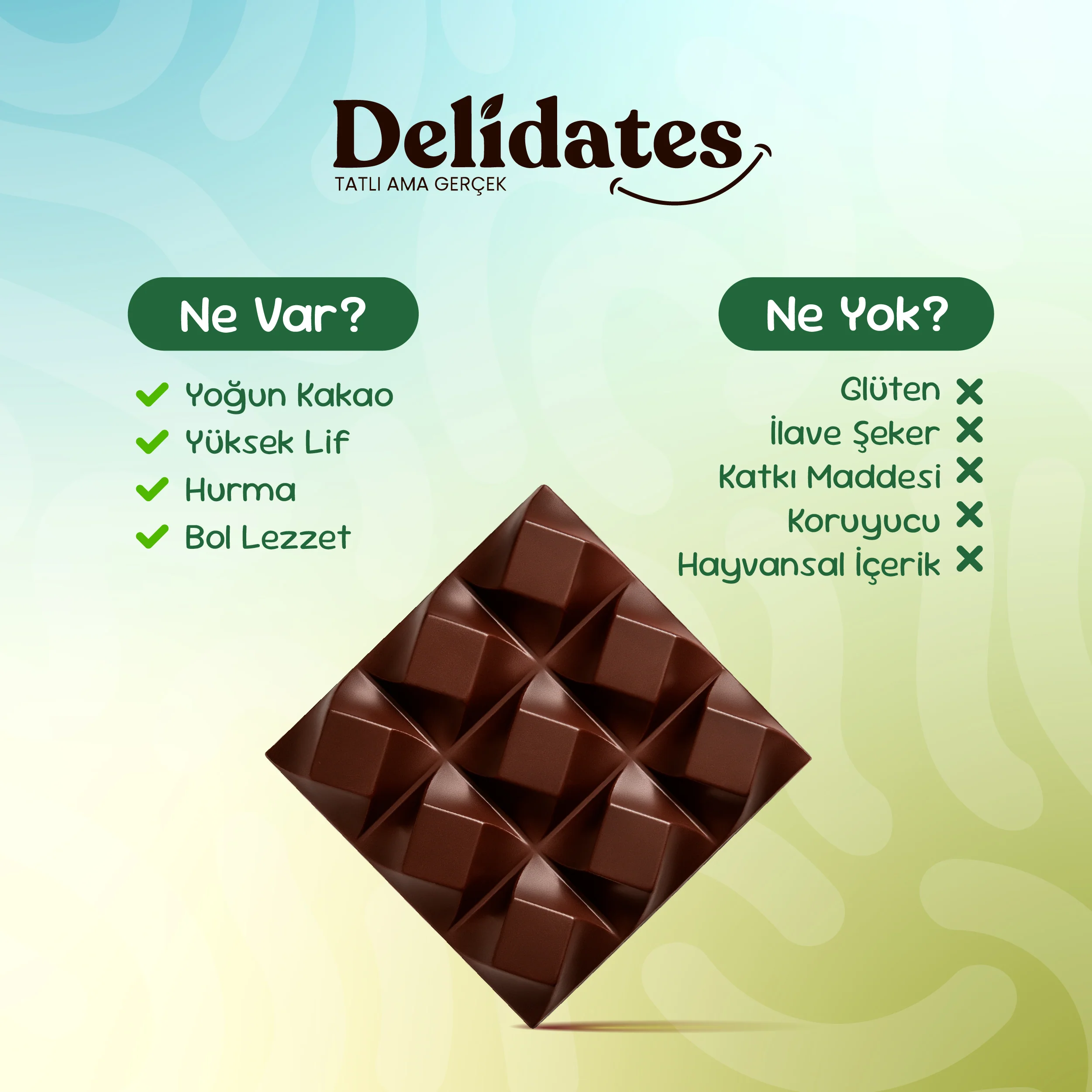 Delidates Hurmalı Bitter Çikolata - Image 4