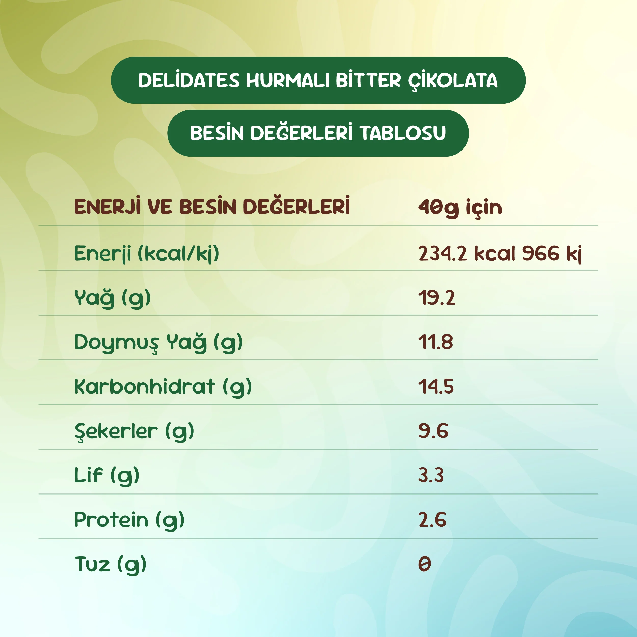 Delidates Hurmalı Bitter Çikolata - Image 6