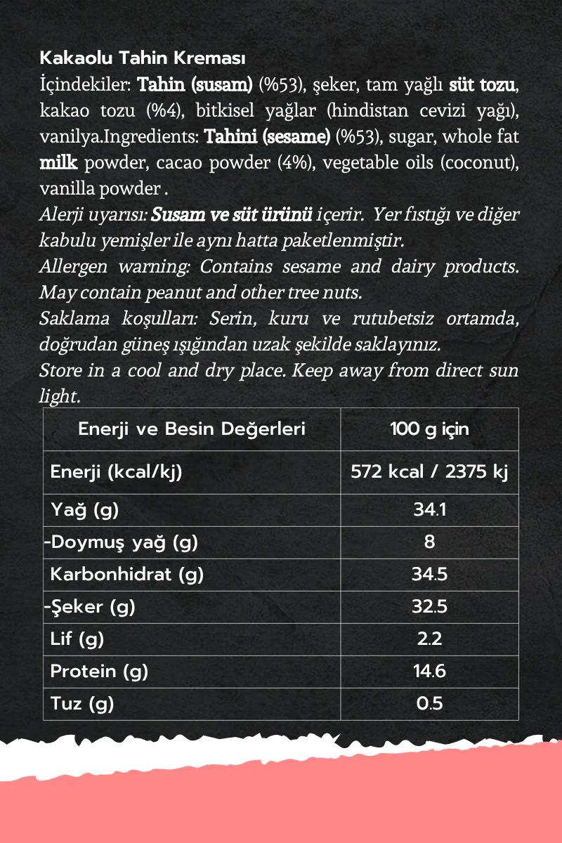 Tahin Kreması Tadım Seti | Vanilyalı & Kakaolu - Image 3
